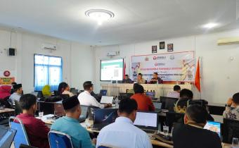 Penilaian Evaluasi Kinerja Panwaslu Kecamatan Existing bertempat di Aula Bawaslu Kabupaten Bengkalis (28/4)