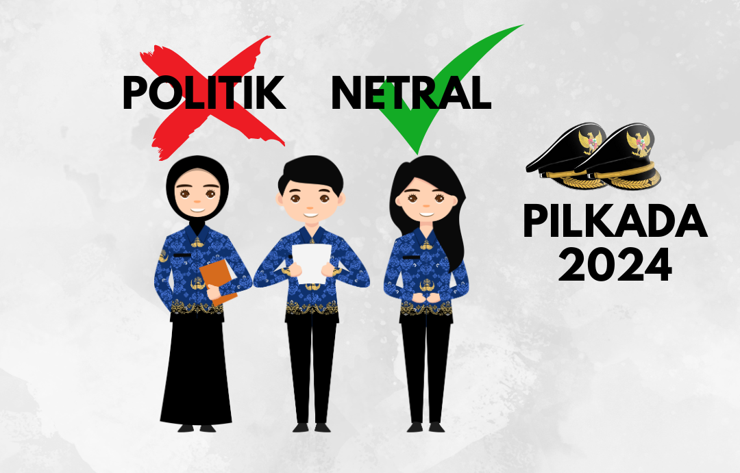 Ilustrasi ASN dilarang berpolitik dan diwajibkan untuk netral pada Pilkada 2024.